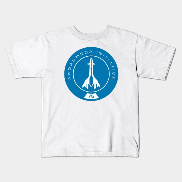 ME: Andromeda Initiative Kids T-Shirt by galacticshirts